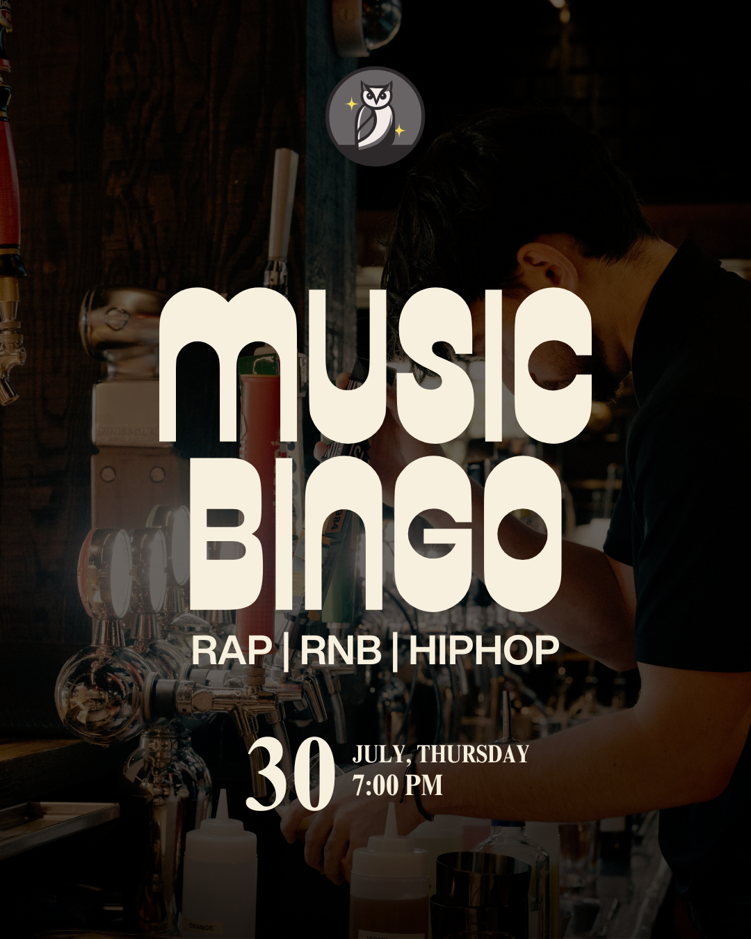 Music Bingo Night – Rap, R&B & Hip Hop Edition