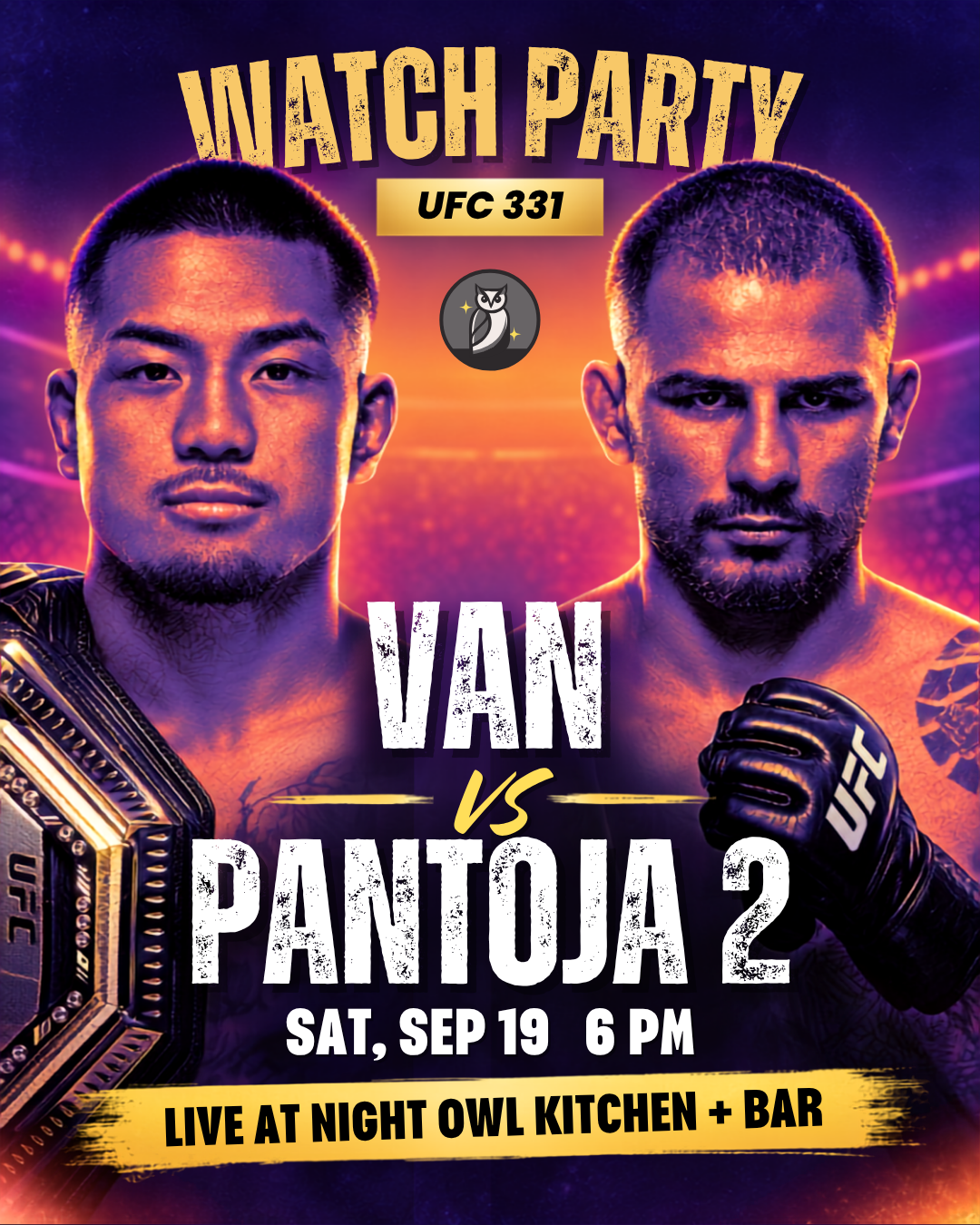 Watch Party: UFC 331 (Van vs Pantoja 2)